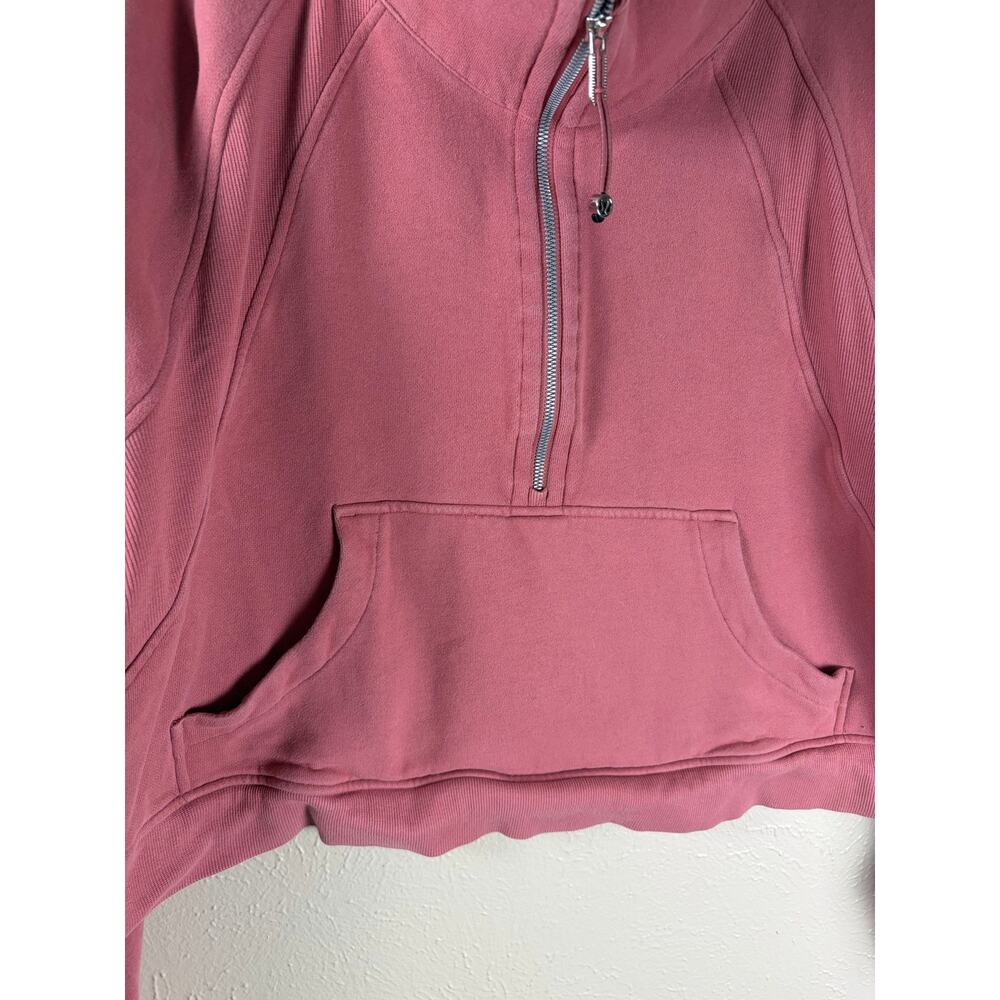 Lululemon Scuba Size XL/XXL Brier Rose Oversized Funnel High Neck Half Zip Comfy - Picture 5 of 10